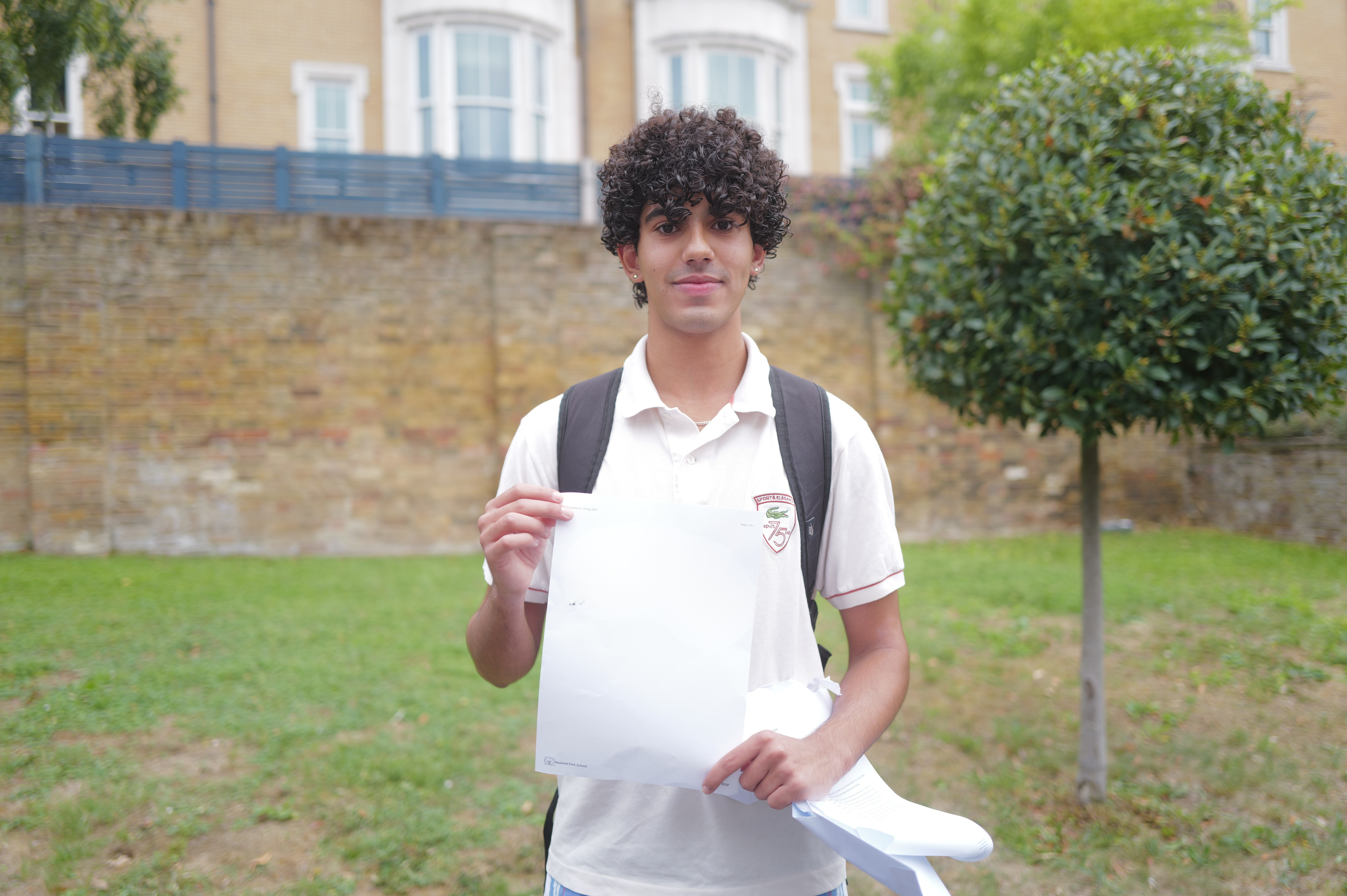 With three A*s, Baqher is off to Italy to study